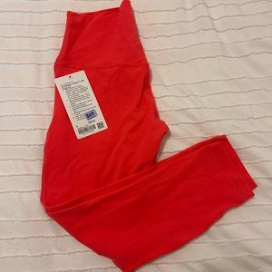 Hot Pink lululemon cropped align leggings
